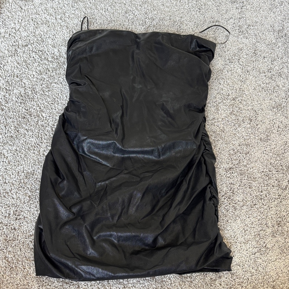 Amanda Uprichard Black Strapless Dress